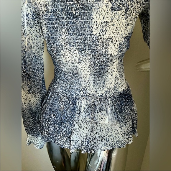 ❌SOLD❌ Tyler Boe Smocked Peplum Blouse - Picture 7 of 15